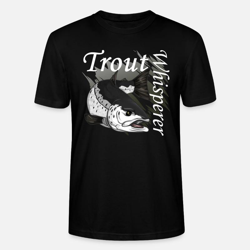 Forellen Flüsterer - Stanley/Stella Unisex Bio-T-Shirt CRAFTER - Schwarz