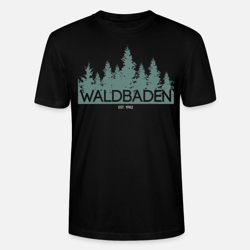 Waldbaden - Stanley/Stella Unisex Bio-T-Shirt CRAFTER - Schwarz