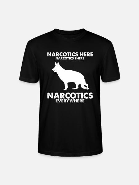 Design Deutscher Schäferhund Polizei Design - Stanley/Stella Unisex Bio-T-Shirt CRAFTER - Schwarz