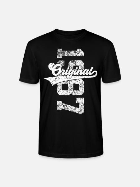 39TH BIRTHDAY ORIGINAL 1987 - Stanley/Stella CRAFTER Unisex Organic T-Shirt - black