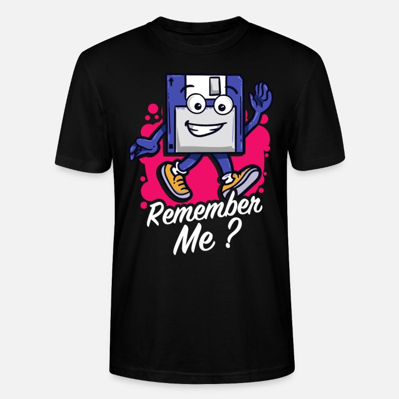 Programmer Retro-diskette Floppy disc - Stanley/Stella CRAFTER Unisex Organic T-Shirt - black