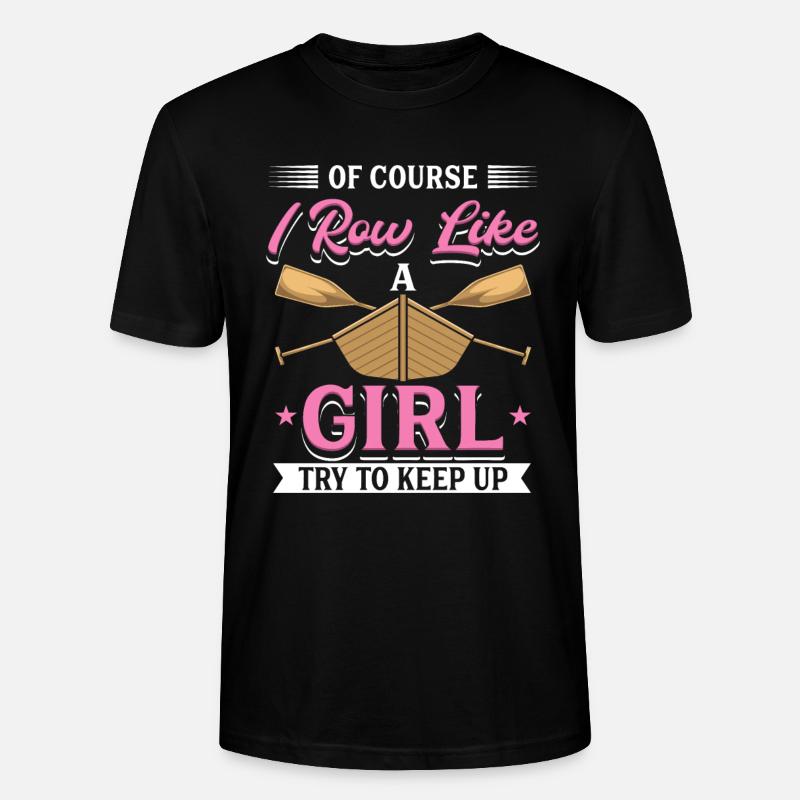 Je rame comme une rameuse - T-shirt bio CRAFTER Stanley Stella Unisexe - noir