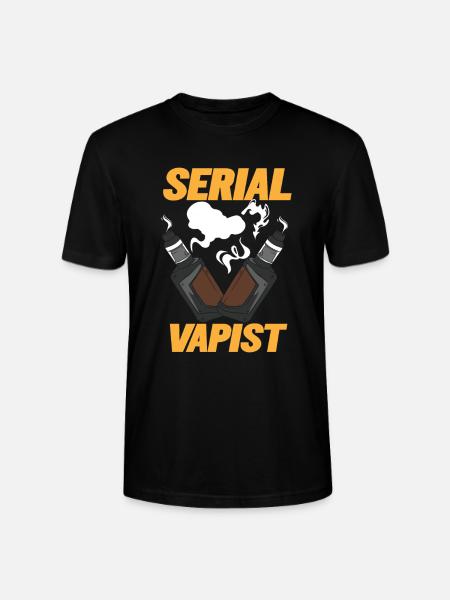Vaping Serial Vapist E-cigarette - Stanley/Stella CRAFTER Unisex Organic T-Shirt - black