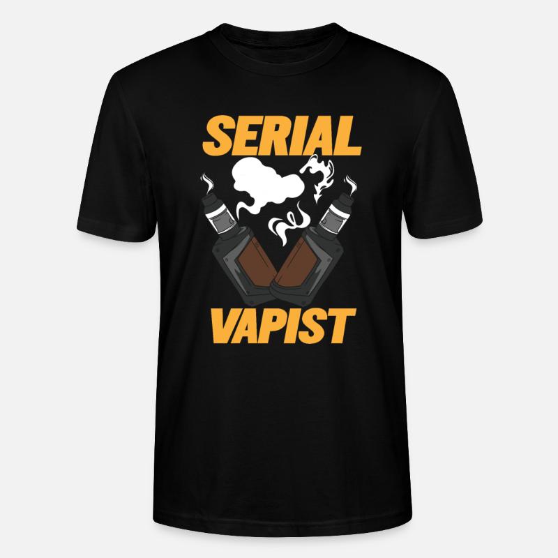 Vaping Serial Vapist E-zigarette - Stanley/Stella Unisex Bio-T-Shirt CRAFTER - Schwarz