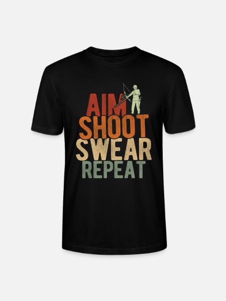 Bogenschießen Archery - Stanley/Stella Unisex Bio-T-Shirt CRAFTER - Schwarz