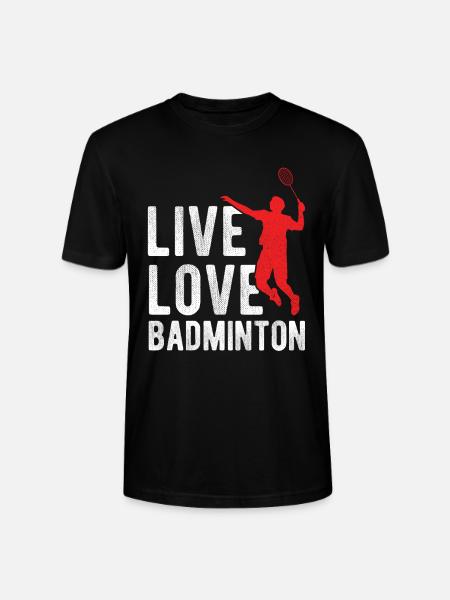 Badminton - Stanley/Stella Unisex Bio-T-Shirt CRAFTER - Schwarz