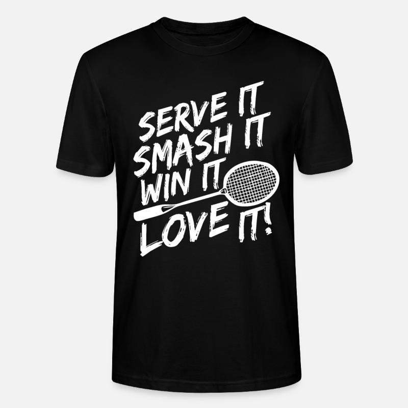 Badminton - Stanley/Stella Unisex Bio-T-Shirt CRAFTER - Schwarz