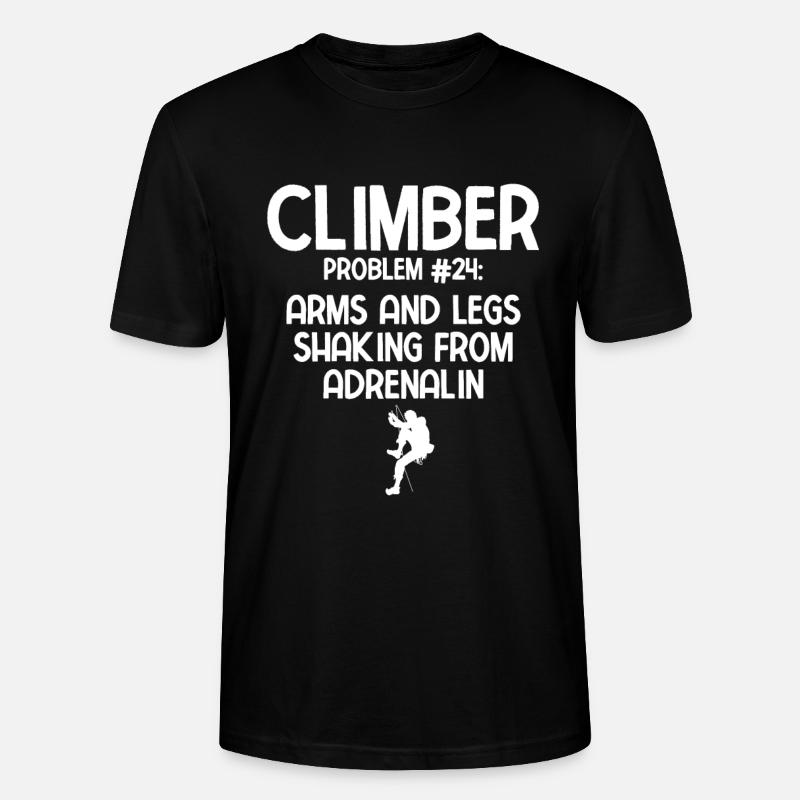Klettern Bouldern - Stanley/Stella Unisex Bio-T-Shirt CRAFTER - Schwarz