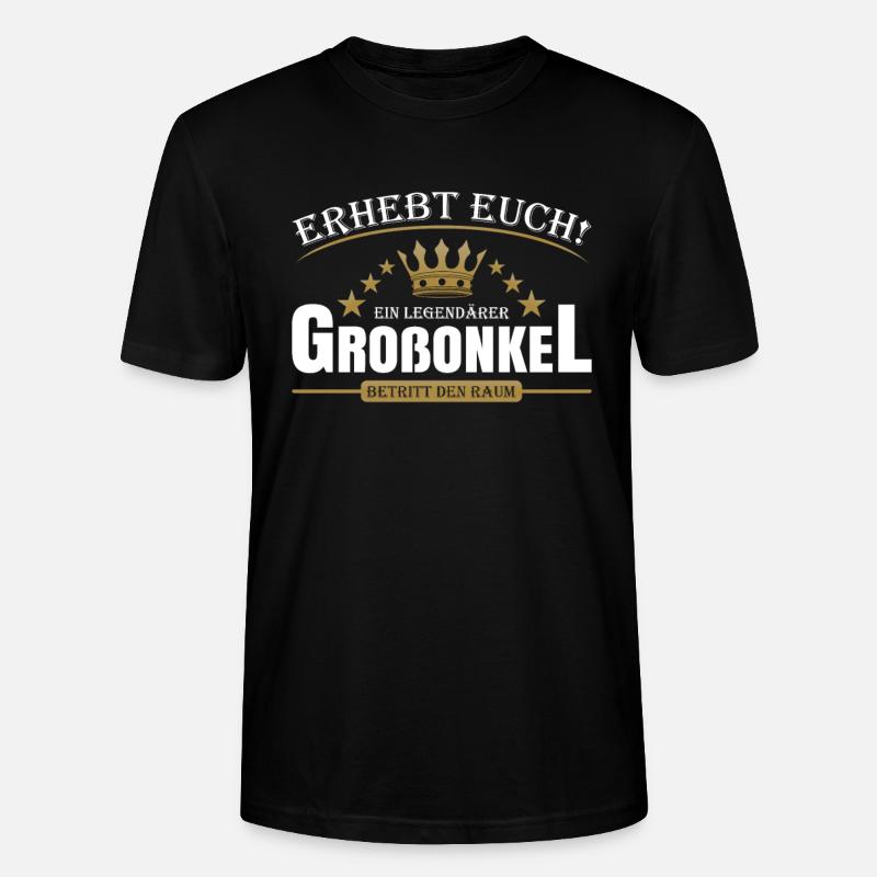 Legendärer Großonkel - Stanley/Stella Unisex Bio-T-Shirt CRAFTER - Schwarz