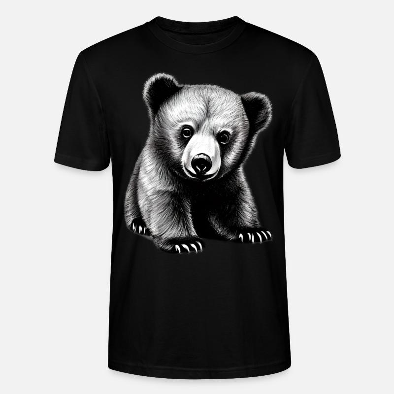 Bär - Stanley/Stella Unisex Bio-T-Shirt CRAFTER - Schwarz