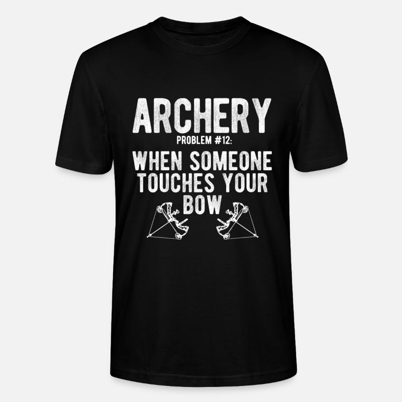 Bogenschießen Archery - Stanley/Stella Unisex Bio-T-Shirt CRAFTER - Schwarz