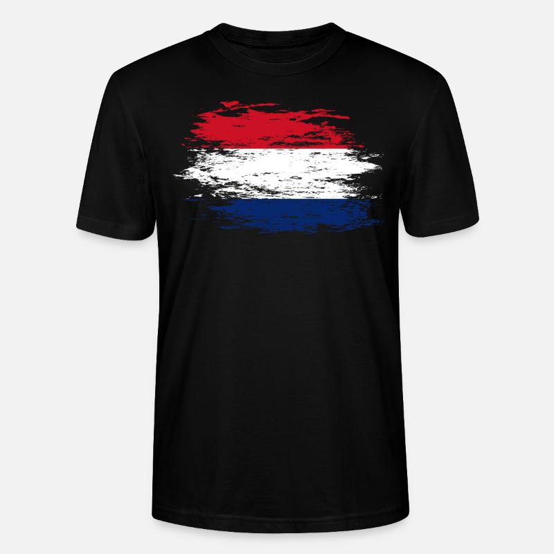 Drapeau hollandais utilisé - T-shirt bio CRAFTER Stanley Stella Unisexe - noir