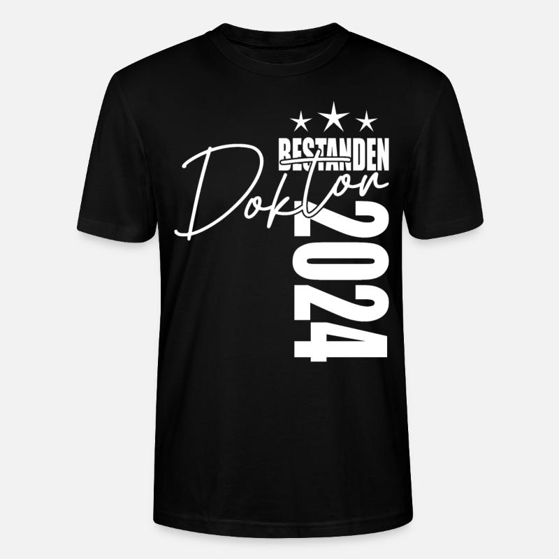 Doktor bestanden - Stanley/Stella Unisex Bio-T-Shirt CRAFTER - Schwarz