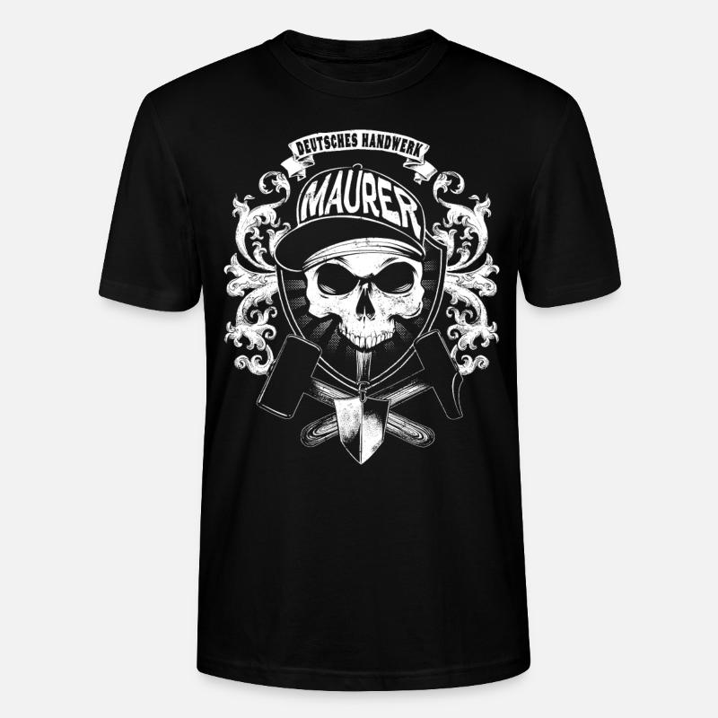 Maurer - Stanley/Stella Unisex Bio-T-Shirt CRAFTER - Schwarz