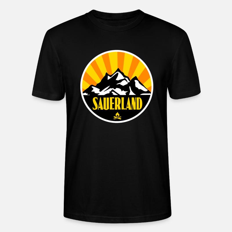 Sauerland - Stanley/Stella Unisex Bio-T-Shirt CRAFTER - Schwarz