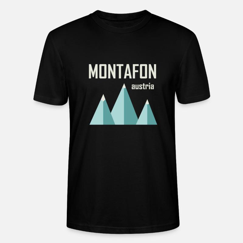 Minimal Montafon - Stanley/Stella Unisex Bio-T-Shirt CRAFTER - Schwarz