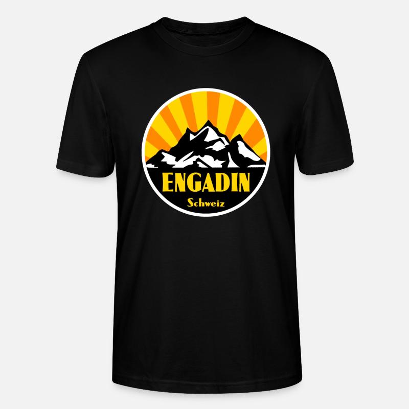 Engadin - Stanley/Stella Unisex Bio-T-Shirt CRAFTER - Schwarz