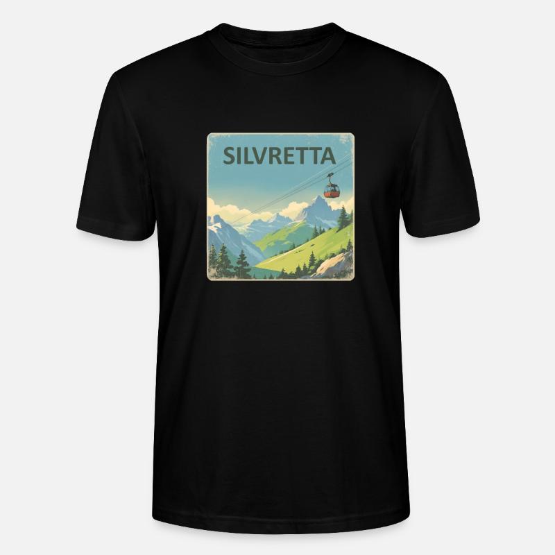 Silvretta - Stanley/Stella Unisex Bio-T-Shirt CRAFTER - Schwarz