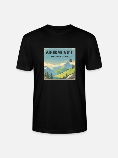 Zermatt - Stanley/Stella Unisex Bio-T-Shirt CRAFTER - Schwarz
