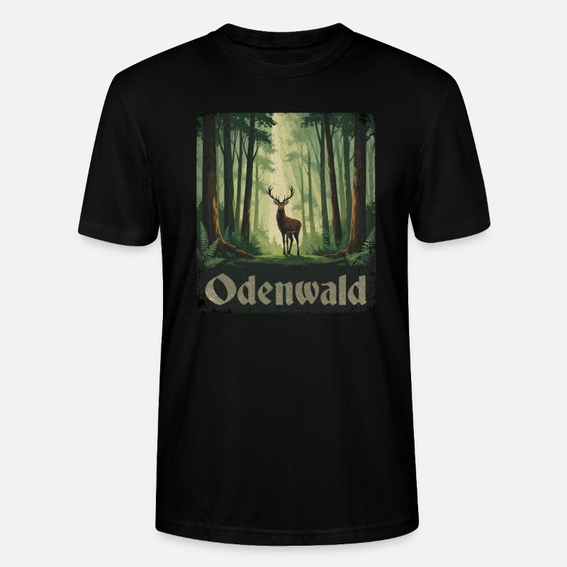Odenwald - Stanley/Stella Unisex Bio-T-Shirt CRAFTER - Schwarz
