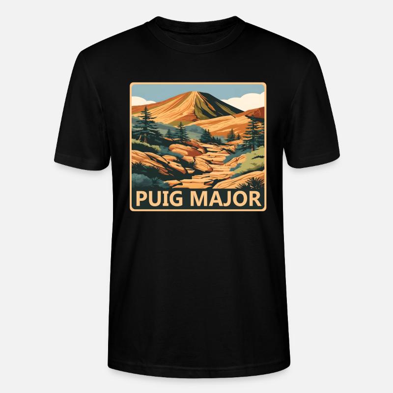 Puig Major Mallorca - Stanley/Stella Unisex Bio-T-Shirt CRAFTER - Schwarz