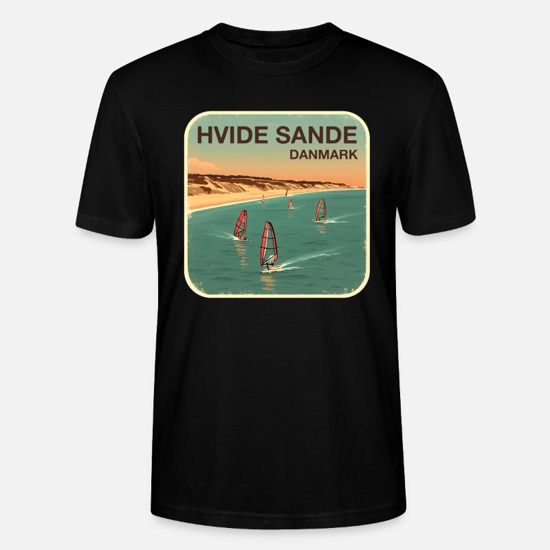 Hvide Sande, alternativement, Danemark - T-shirt bio CRAFTER Stanley Stella Unisexe - noir