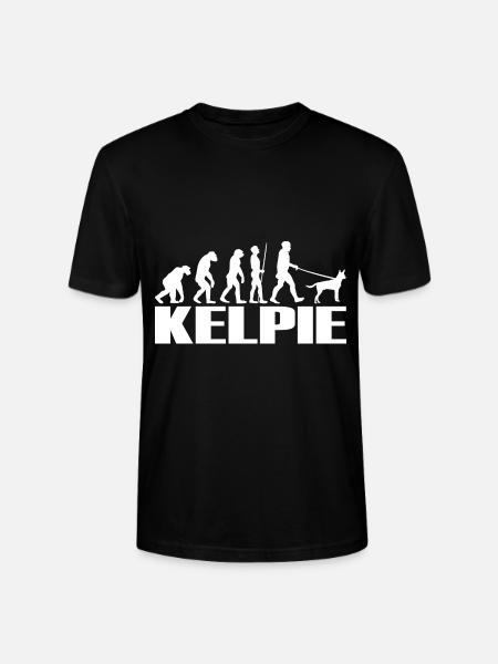 Kelpie Australian Chien Evolution - T-shirt bio CRAFTER Stanley Stella Unisexe - noir