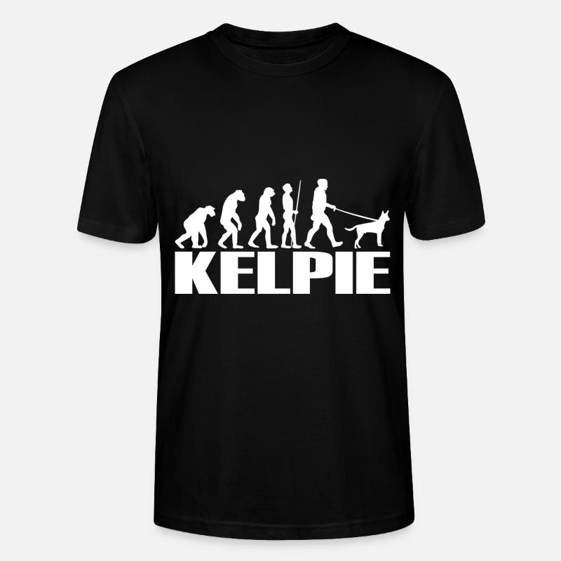 Kelpie Australian Hunde Evolution - Stanley/Stella Unisex Bio-T-Shirt CRAFTER - Schwarz