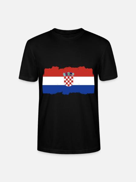 Croatia Serbian - Stanley/Stella CRAFTER Unisex Organic T-Shirt - black