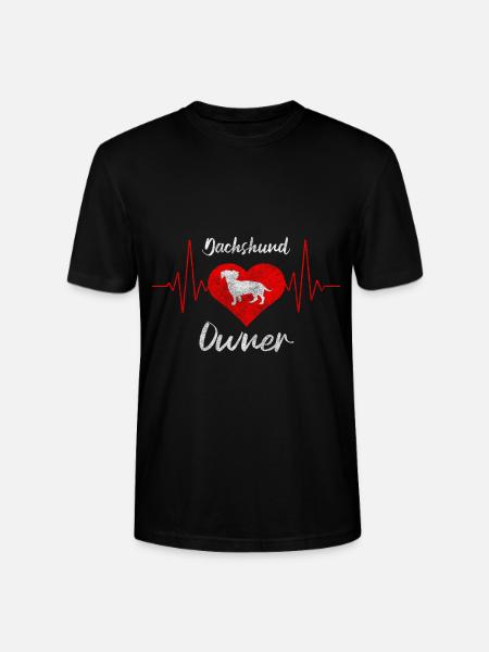 Hund Rauhaardackel Jagdhund - Stanley/Stella Unisex Bio-T-Shirt CRAFTER - Schwarz