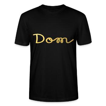 dom bdsm sous-kinky - T-shirt bio CRAFTER Stanley Stella Unisexe - noir - Devant - Alina (178cm) & Michal (187cm)