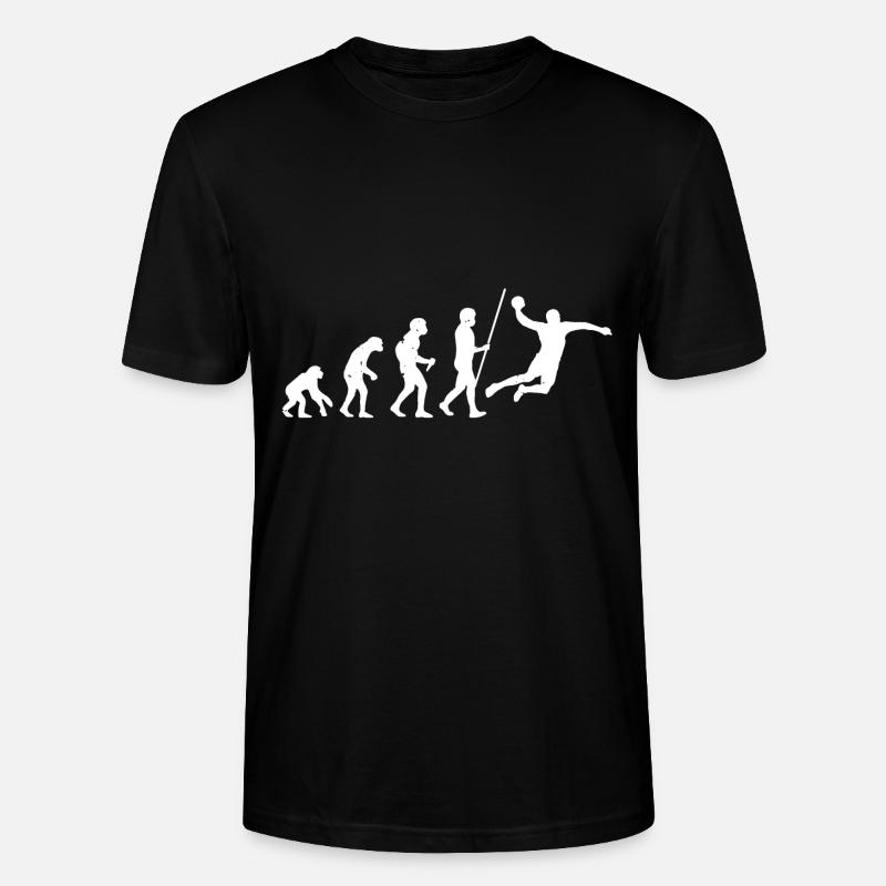 Evolution du handball - T-shirt bio CRAFTER Stanley Stella Unisexe - noir