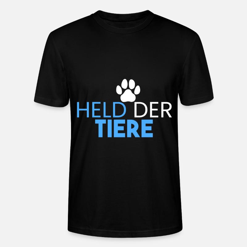 Held der Tiere - Stanley/Stella Unisex Bio-T-Shirt CRAFTER - Schwarz