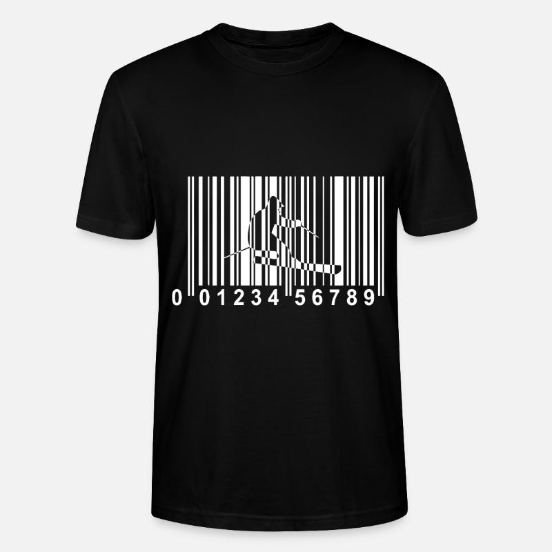 QR Code - Ski - (2) - T-shirt bio CRAFTER Stanley Stella Unisexe - noir