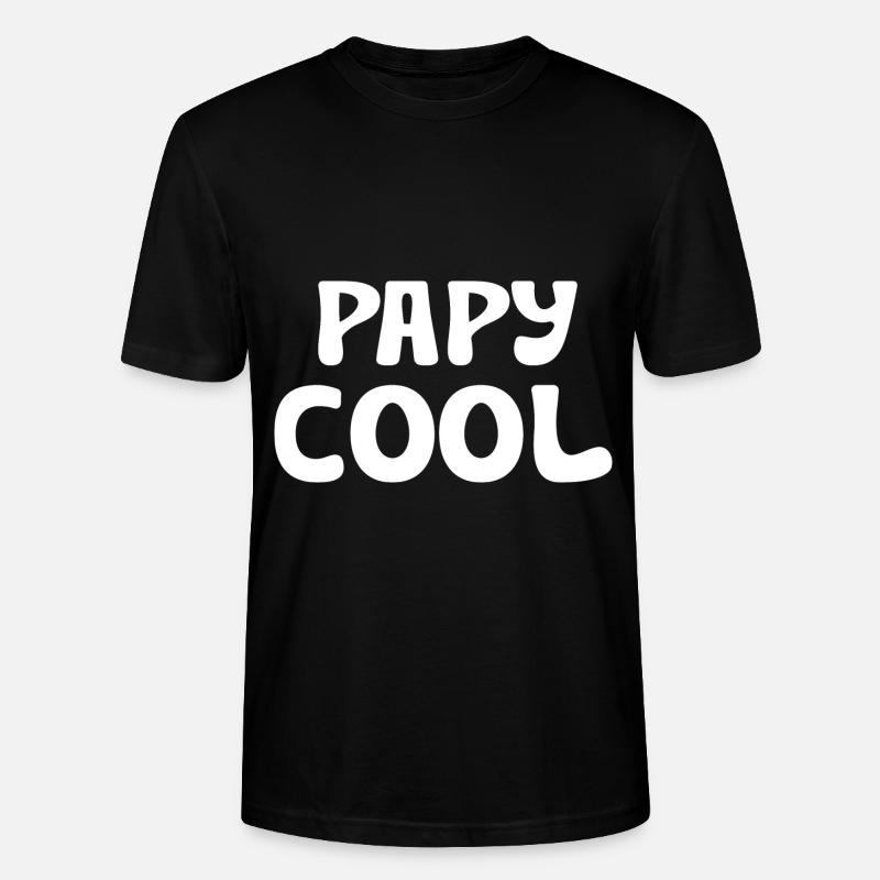 papy cool - T-shirt bio CRAFTER Stanley Stella Unisexe - noir