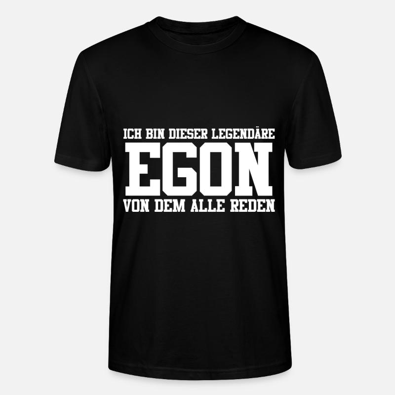 Egon Name Design - Stanley/Stella Unisex Bio-T-Shirt CRAFTER - Schwarz