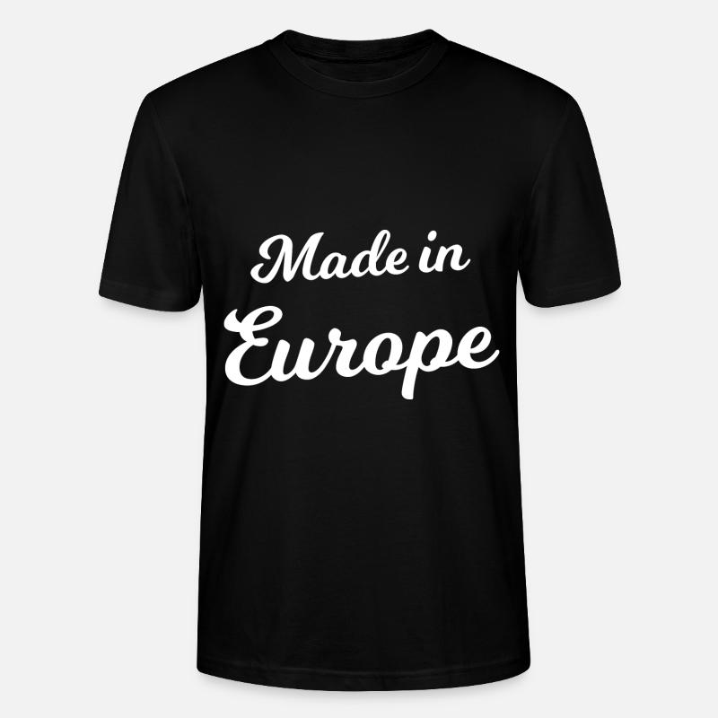 Fabriqué en Europe - T-shirt bio CRAFTER Stanley Stella Unisexe - noir