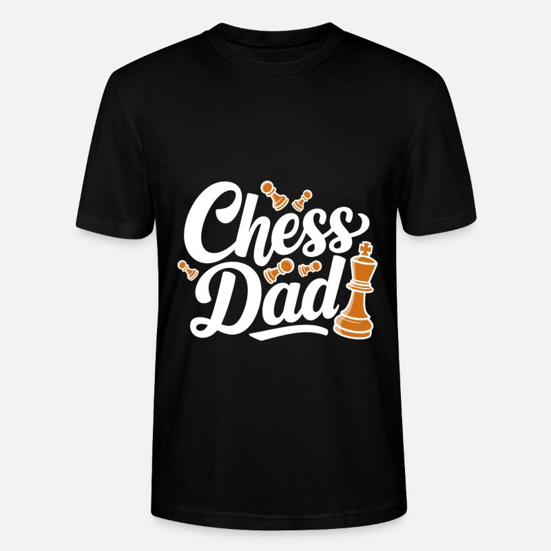 Chess Dad Chess Dire Citation - T-shirt bio CRAFTER Stanley Stella Unisexe - noir