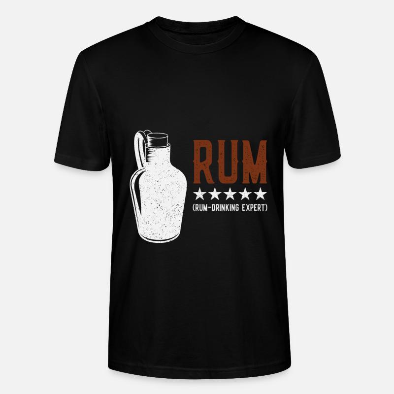 Rum - Drinking Expert Rumtrinker - Stanley/Stella CRAFTER Unisex Organic T-Shirt - black
