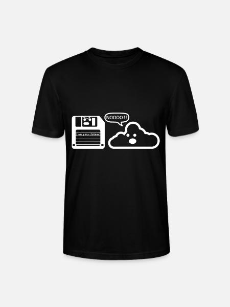 Floppy Cloud programmer - Stanley/Stella CRAFTER Unisex Organic T-Shirt - black