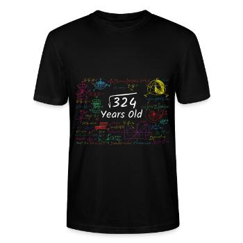 324 Years Old - Root from 324 - 18th Birthday - Stanley/Stella CRAFTER Unisex Organic T-Shirt - black - Front - Alina (178cm) & Michal (187cm)