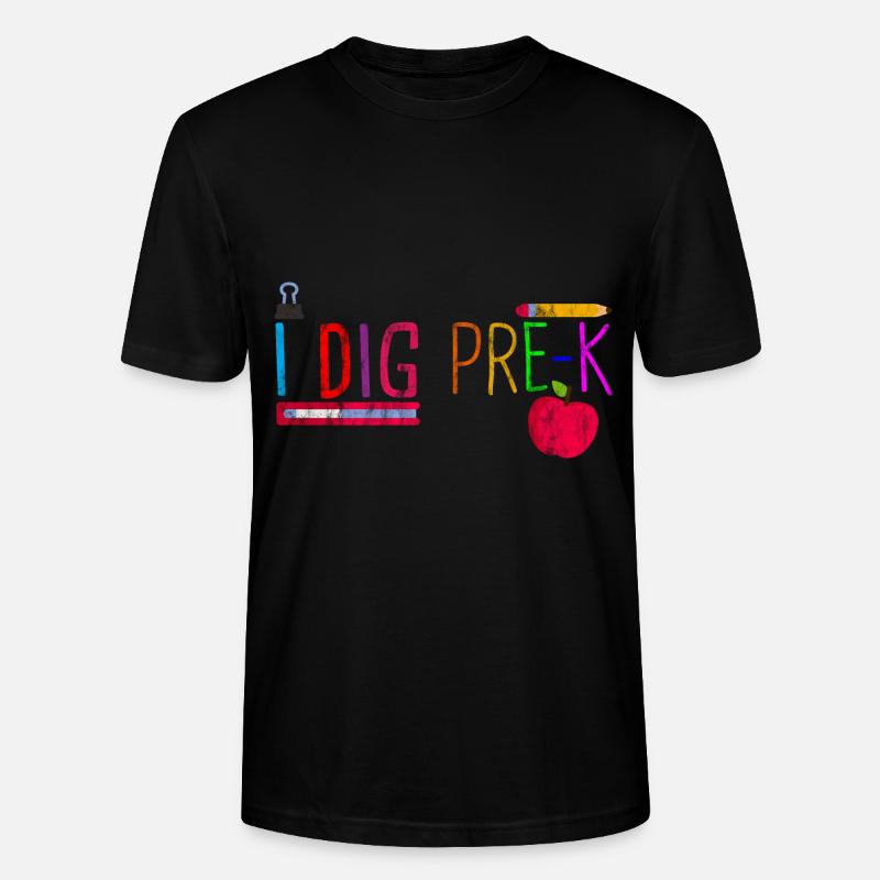 I Dig Pre-K 3 - Stanley/Stella Unisex Bio-T-Shirt CRAFTER - Schwarz