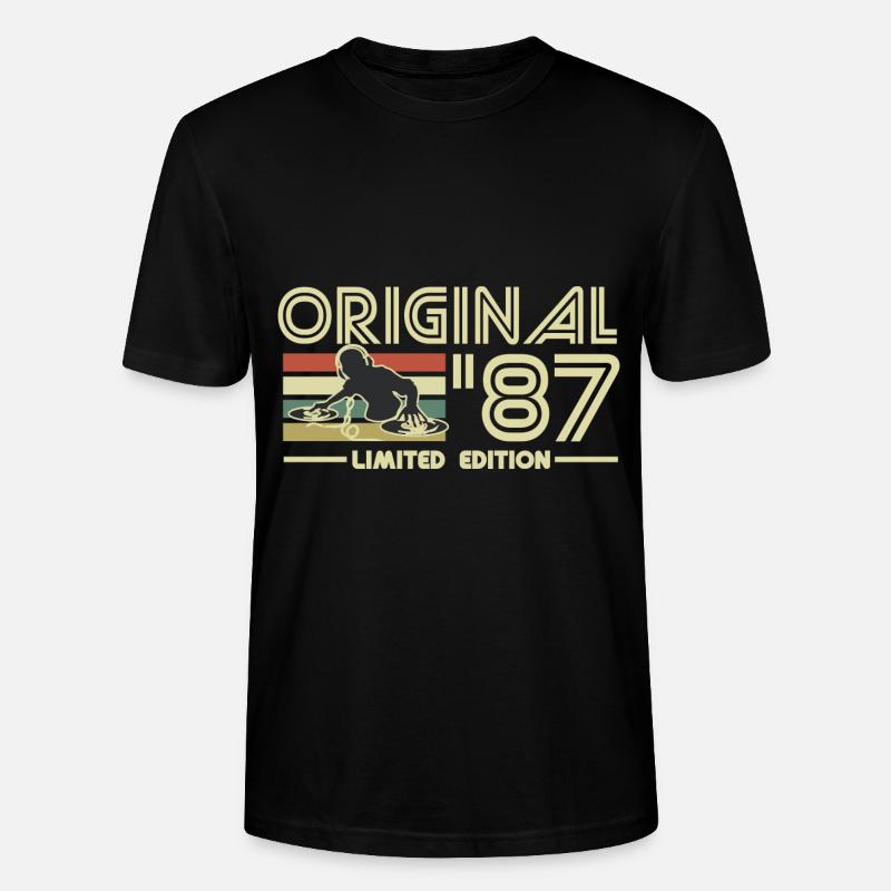 1987 - T-shirt bio CRAFTER Stanley Stella Unisexe - noir