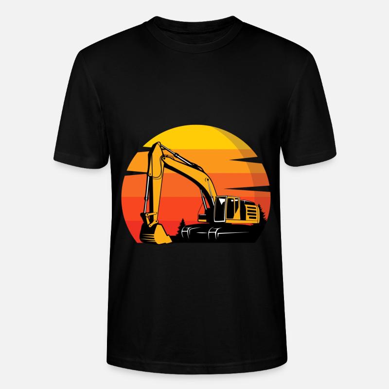 Baggerfahrer Baggerfahrer - Stanley/Stella Unisex Bio-T-Shirt CRAFTER - Schwarz