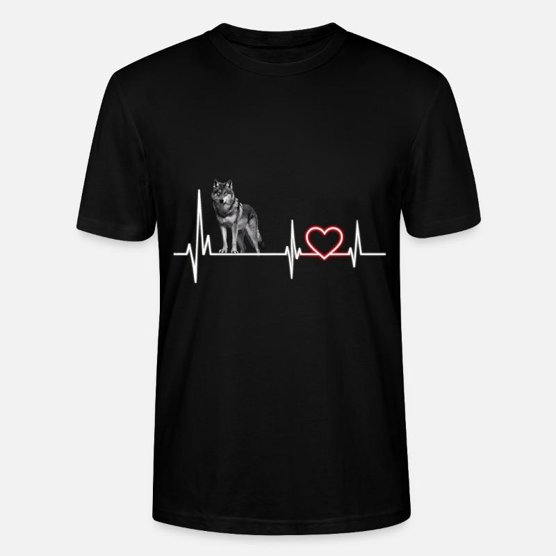 Wolf - Stanley/Stella Unisex Bio-T-Shirt CRAFTER - Schwarz