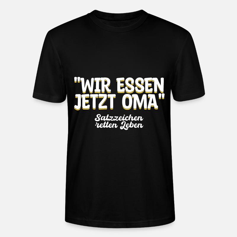 Oma Deutsch Lehrer Geschenk - Stanley/Stella Unisex Bio-T-Shirt CRAFTER - Schwarz