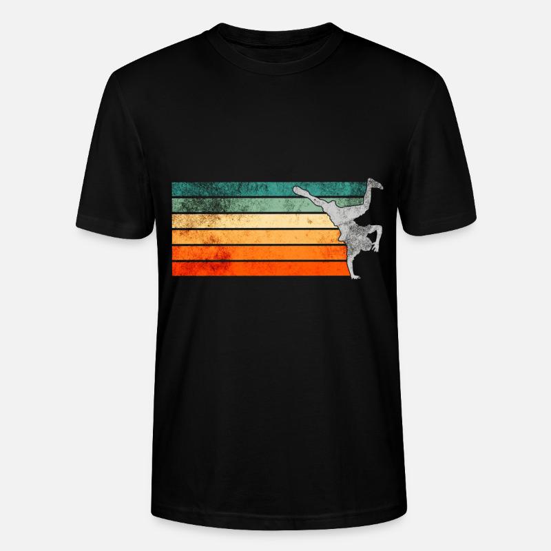 Breakdance Breakdancer Rétro - T-shirt bio CRAFTER Stanley Stella Unisexe - noir