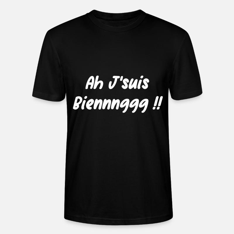 ah j'susi bieng - T-shirt bio CRAFTER Stanley Stella Unisexe - noir