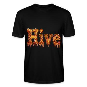 Bienenstock Bienenhaltung Honig Hive - Stanley/Stella Unisex Bio-T-Shirt CRAFTER - Schwarz - Vorne - Alina (178cm) & Michal (187cm)