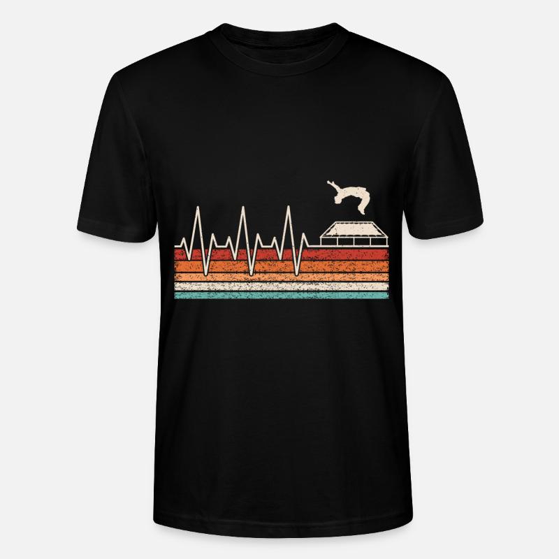 Trampolin Herzschlag - Stanley/Stella Unisex Bio-T-Shirt CRAFTER - Schwarz
